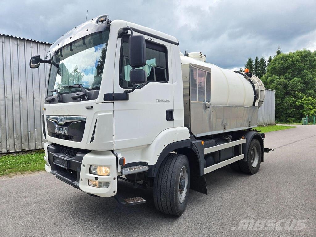 MAN TGM 13.290 4X4BL NM - MSL 7.1m³/05m³ شاحنات مزدوجة / خلخلة