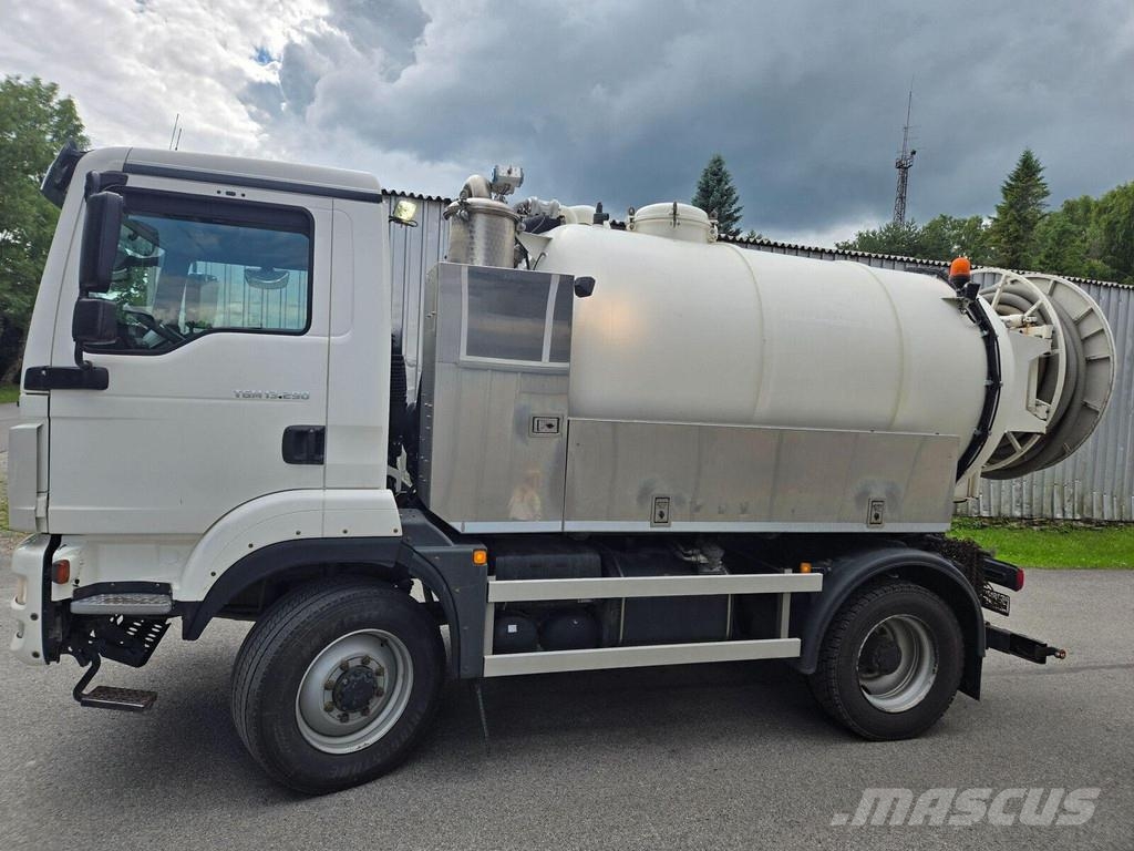 MAN TGM 13.290 4X4BL NM - MSL 7.1m³/05m³ شاحنات مزدوجة / خلخلة