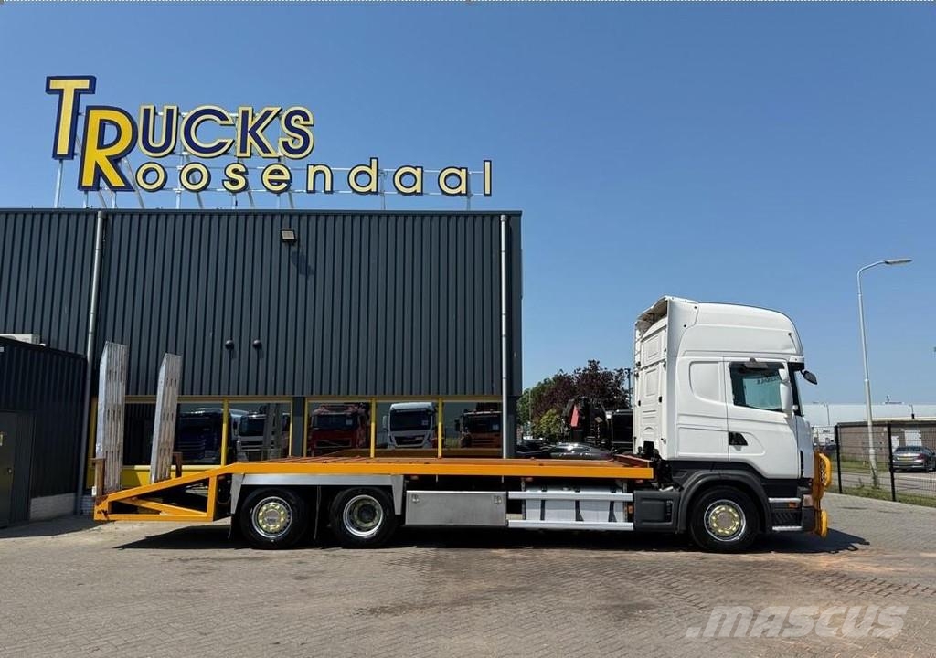 Scania R 480 6X2 + 3 PEDALS + STEERING AXLE + EURO 5 + AL Trasportatore per veicoli