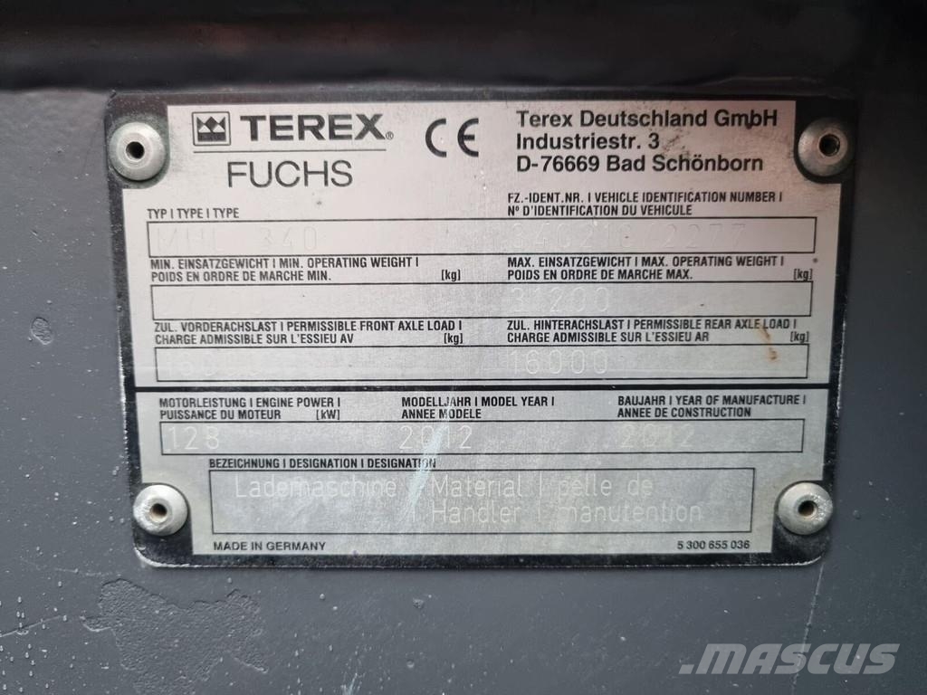 Fuchs MHL 340 Βιομηχανικά μηχανήματα διαχείρισης αποβλήτων