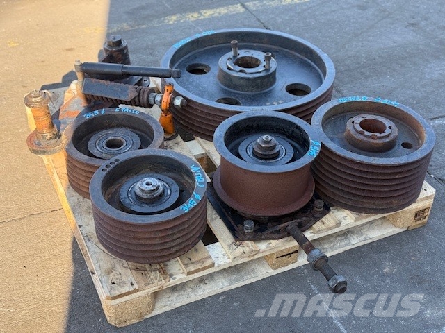 Doppstadt AK 530 Pulleys and hubs – complete set Flishuggere / neddelere