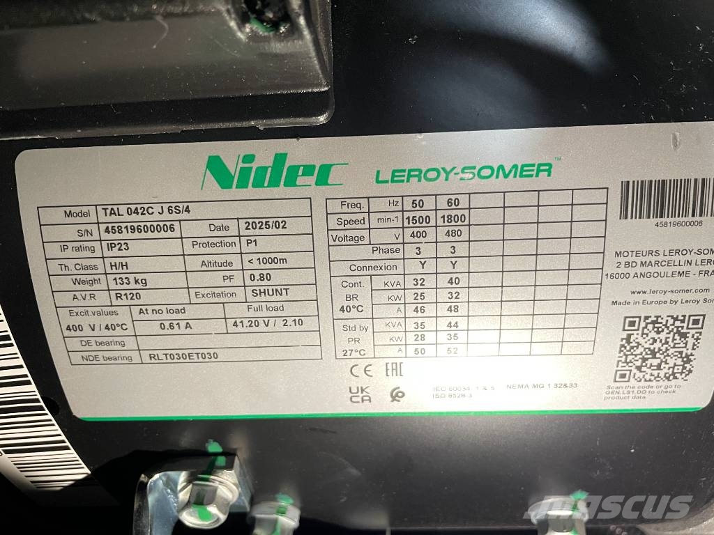 Yanmar 4TNV98C - 33 kVA - Stage V Genset - DPX-19909 Generadores diésel