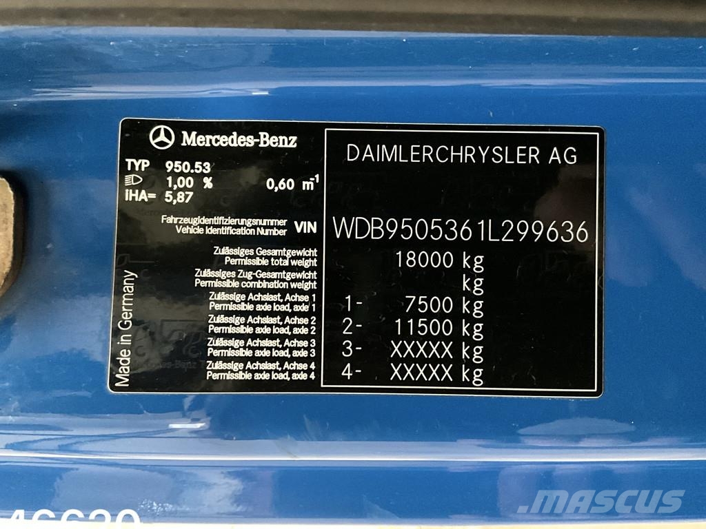 Mercedes-Benz Axor 1824 Euro 5 Palfinger 15 Tonmeter laadkraan Rabljeni žerjavi za vsak teren
