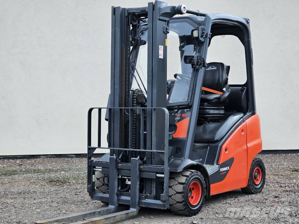 Linde H16T-01 Triplex nur 1430h LPG heftrucks