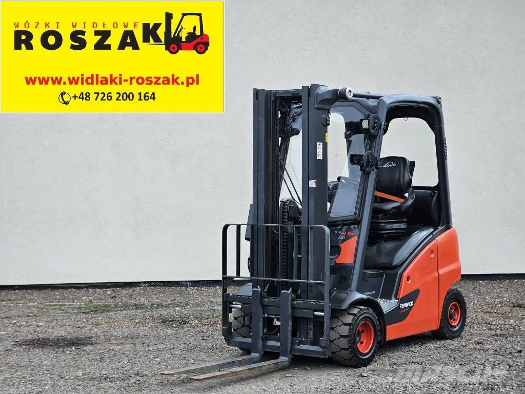Linde H16T-01 Triplex nur 1430h LPG heftrucks