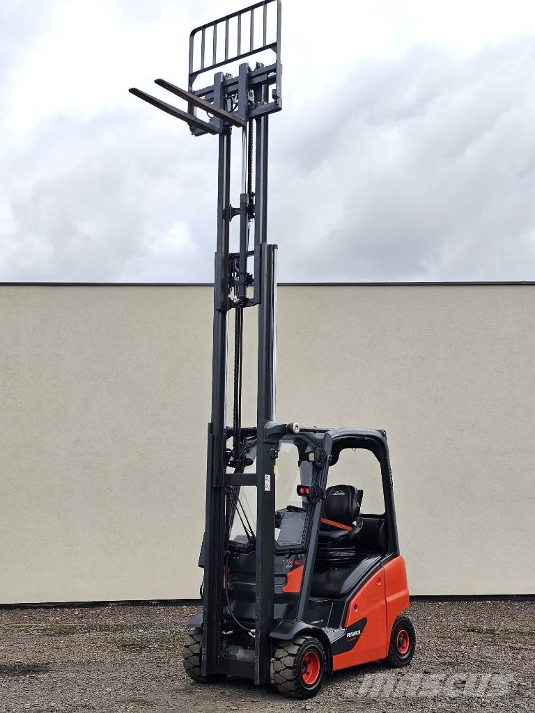Linde H16T-01 Triplex nur 1430h LPG heftrucks