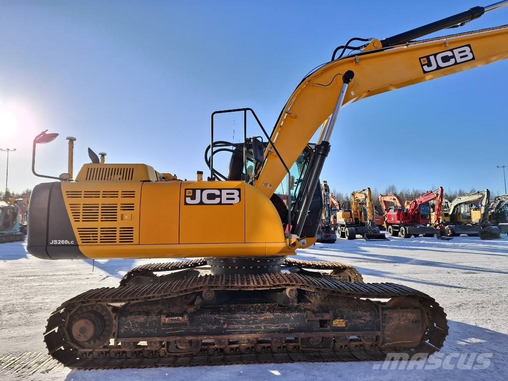 JCB JS 260 LC / Pyörittäjä, Kauha, Rasvari, Lämmitin Excavadoras sobre orugas