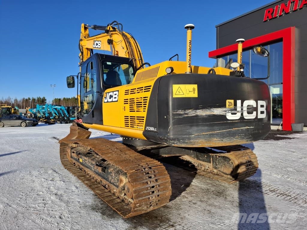 JCB JS 260 LC / Pyörittäjä, Kauha, Rasvari, Lämmitin Excavadoras sobre orugas