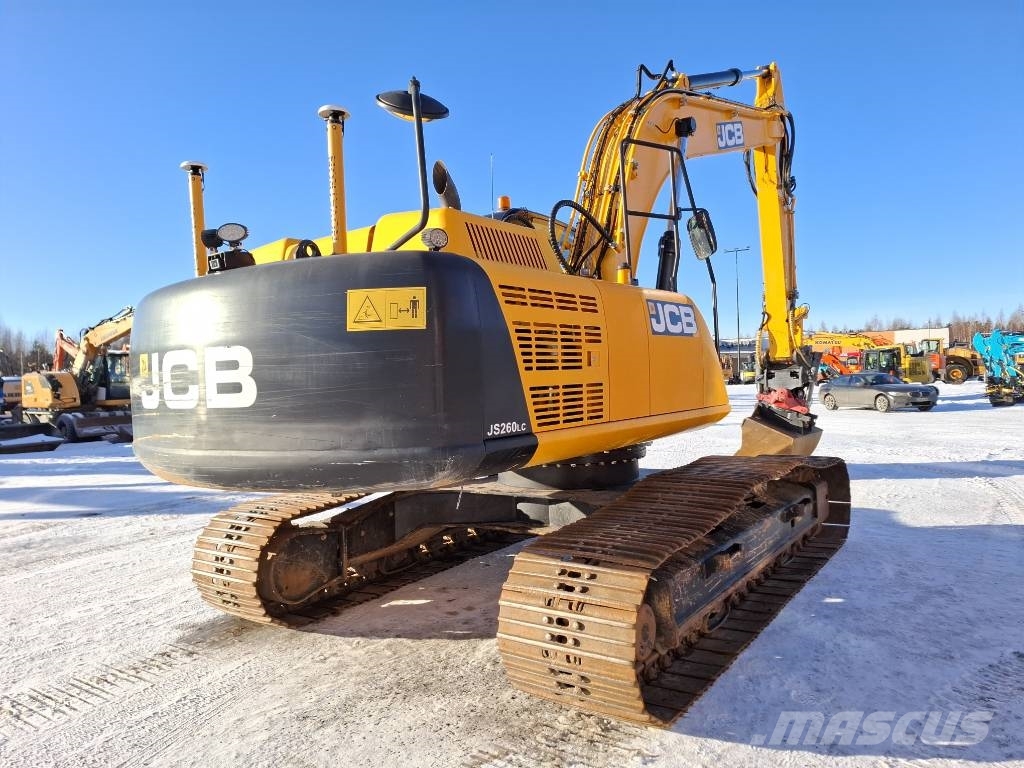 JCB JS 260 LC / Pyörittäjä, Kauha, Rasvari, Lämmitin Excavadoras sobre orugas