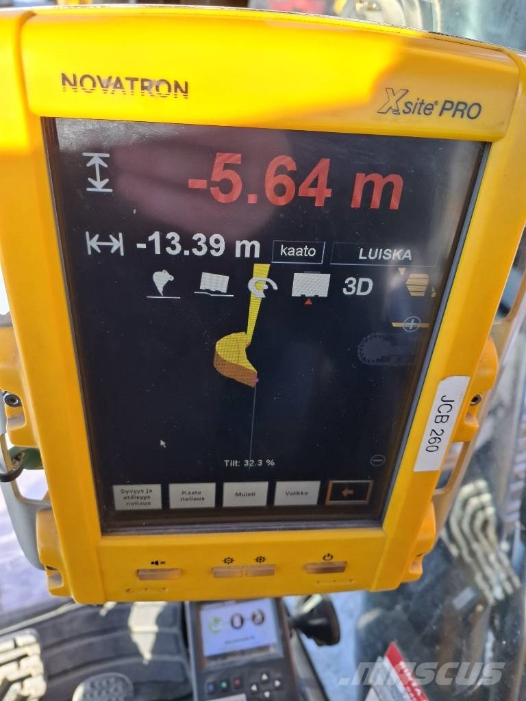 JCB JS 260 LC / Pyörittäjä, Kauha, Rasvari, Lämmitin Excavadoras sobre orugas