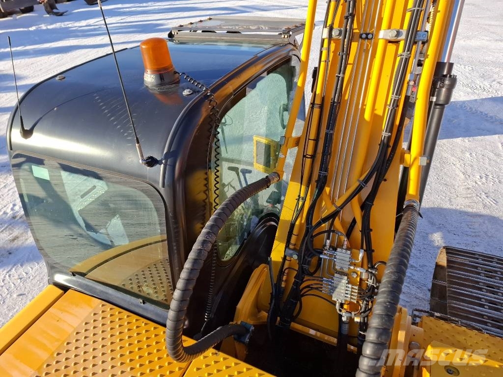 JCB JS 260 LC / Pyörittäjä, Kauha, Rasvari, Lämmitin Excavadoras sobre orugas