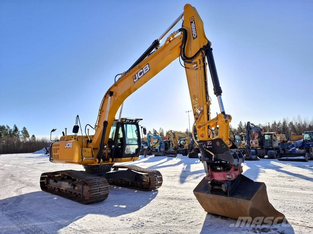 JCB JS 260 LC / Pyörittäjä, Kauha, Rasvari, Lämmitin Excavadoras sobre orugas