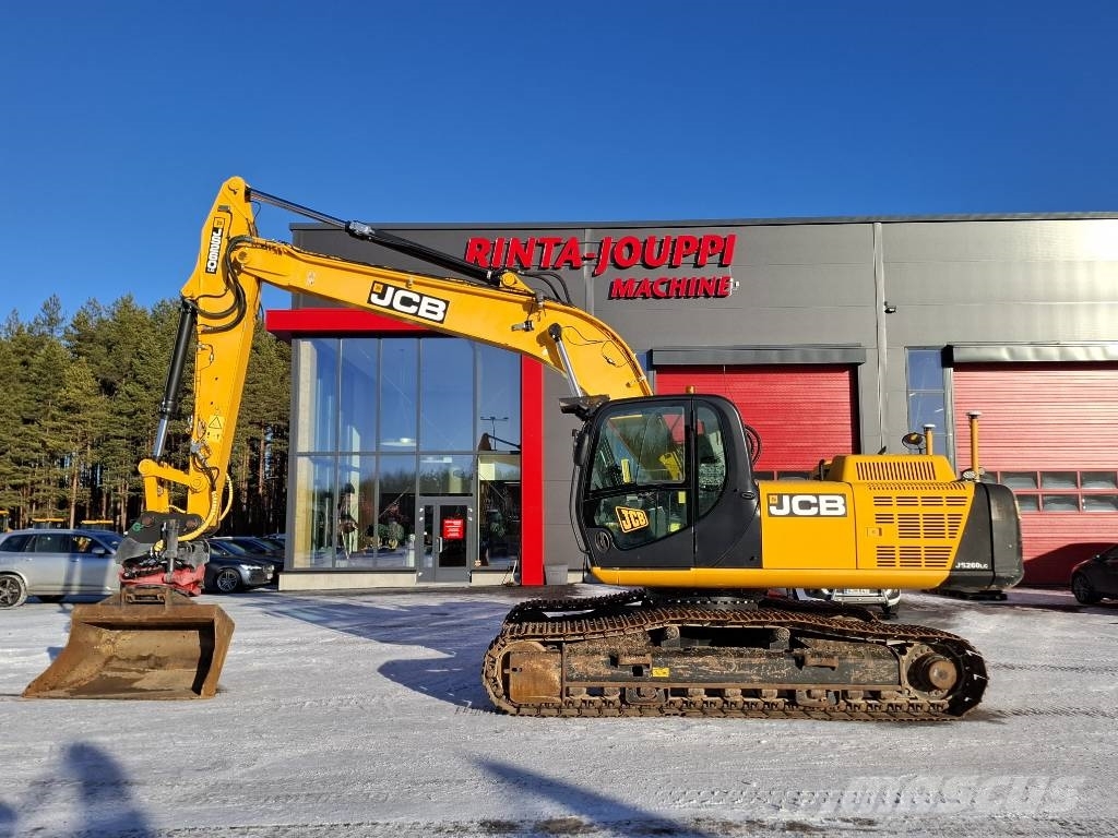 JCB JS 260 LC / Pyörittäjä, Kauha, Rasvari, Lämmitin Excavadoras sobre orugas