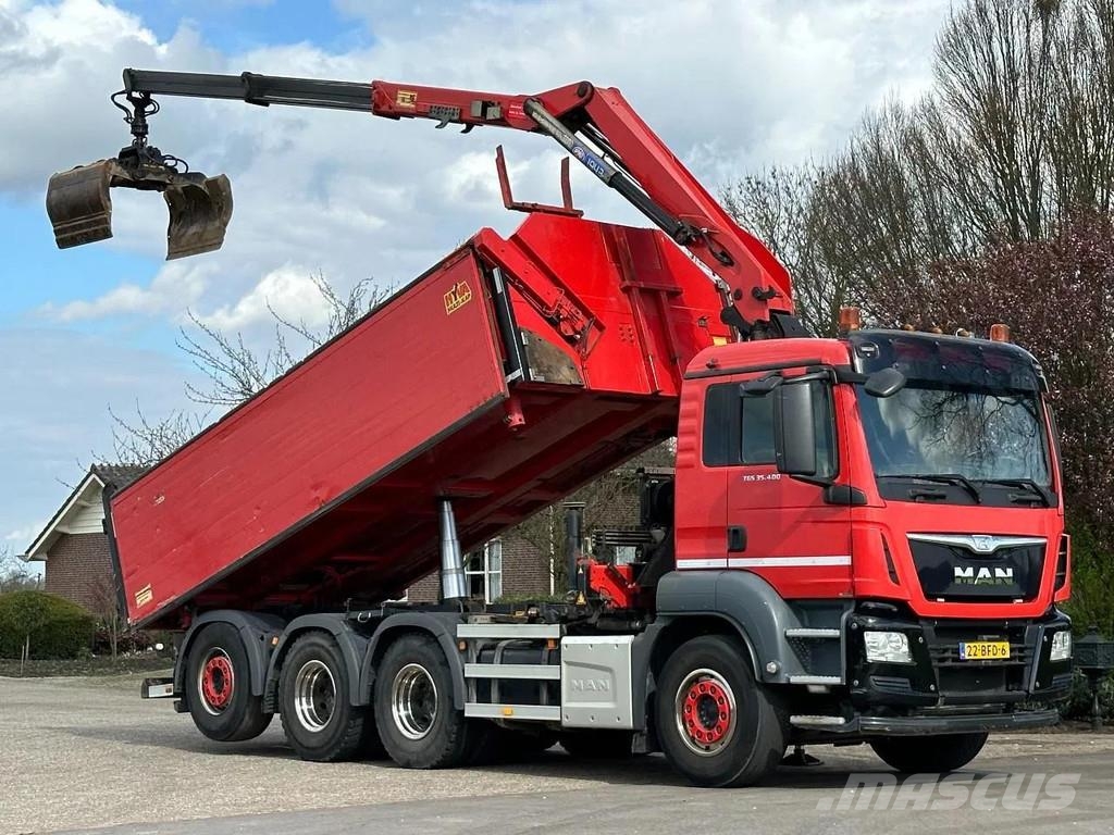 MAN TGS 35.400 8X4 TRIPLE!! EURO6!! Z-KRAAN/KIPPER!!TO 自卸式货车