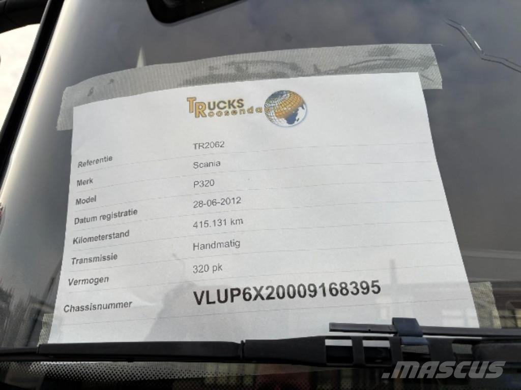 Scania P 320 + BDF SYSTEM + MANUAL + EURO 5 Bakwagens met gesloten opbouw