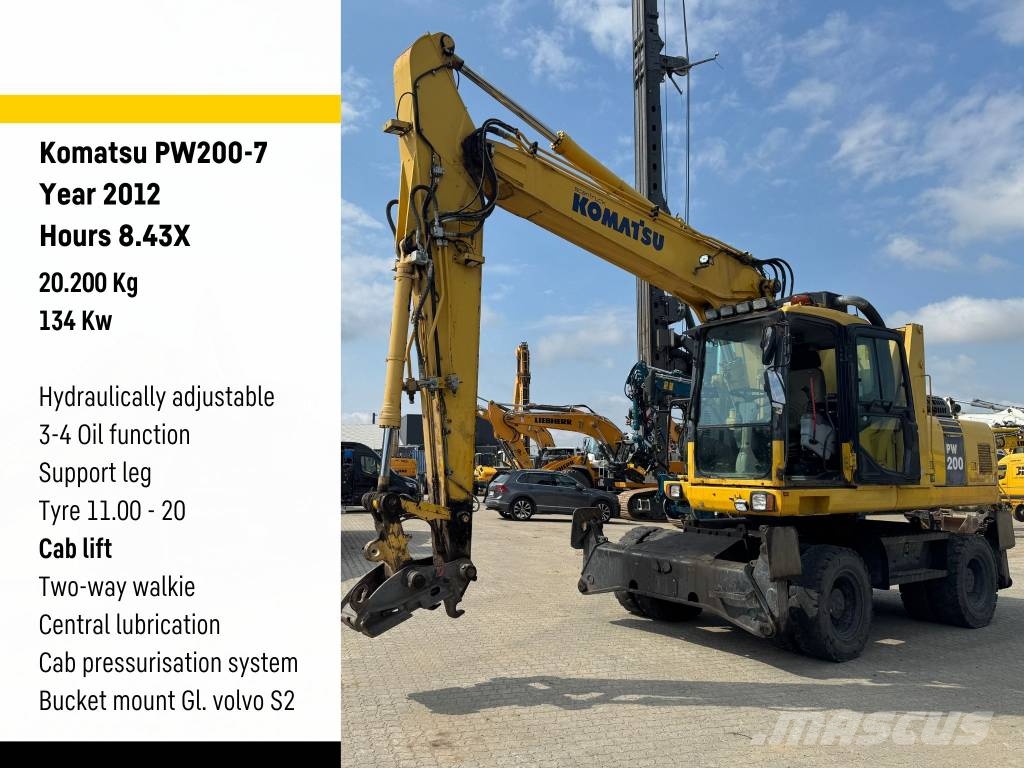 Komatsu PW 200-7 Εκσκαφείς με τροχούς - λάστιχα