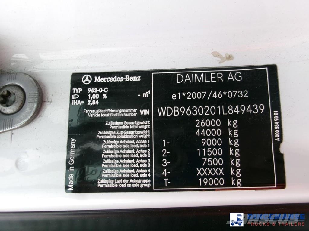 Mercedes-Benz Antos 2533L 6x2 Euro 6 curtain sider Tentautod