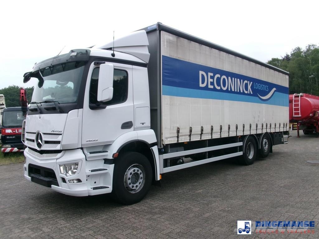 Mercedes-Benz Antos 2533L 6x2 Euro 6 curtain sider Tentautod