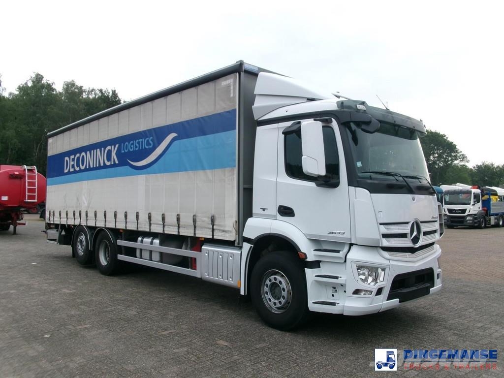 Mercedes-Benz Antos 2533L 6x2 Euro 6 curtain sider Tentautod