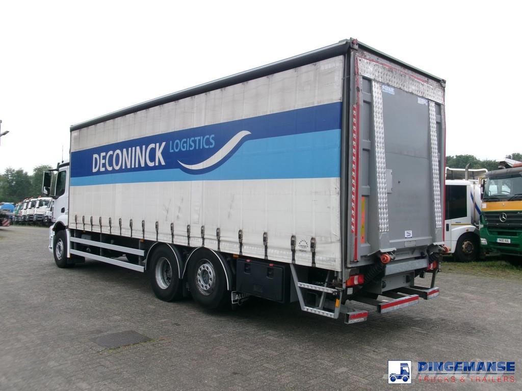 Mercedes-Benz Antos 2533L 6x2 Euro 6 curtain sider Tentautod