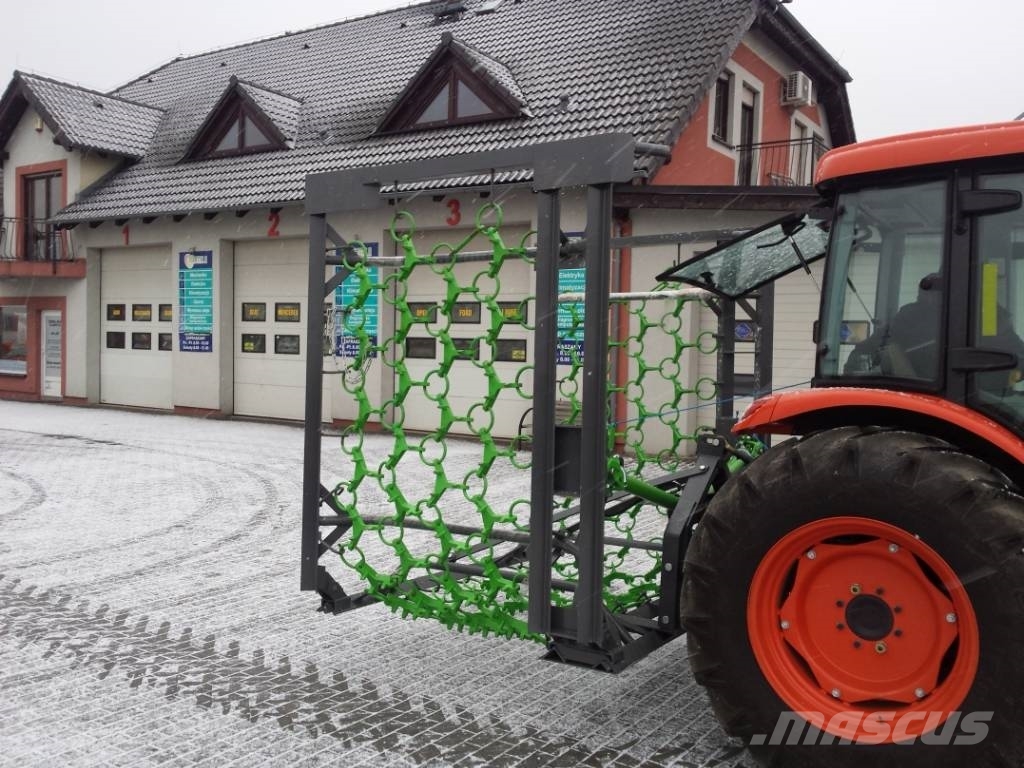 Top-Agro 4 rows chain harrow / weeder 6,0m / włóka 田間拖曳