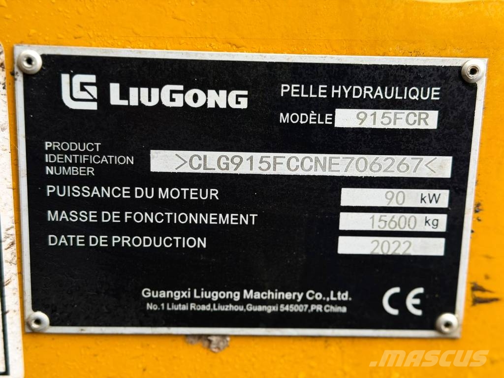 LiuGong 915 FCR / Rototilt / 3x Kauha / Rasvari / Eber / Telakaivukoneet