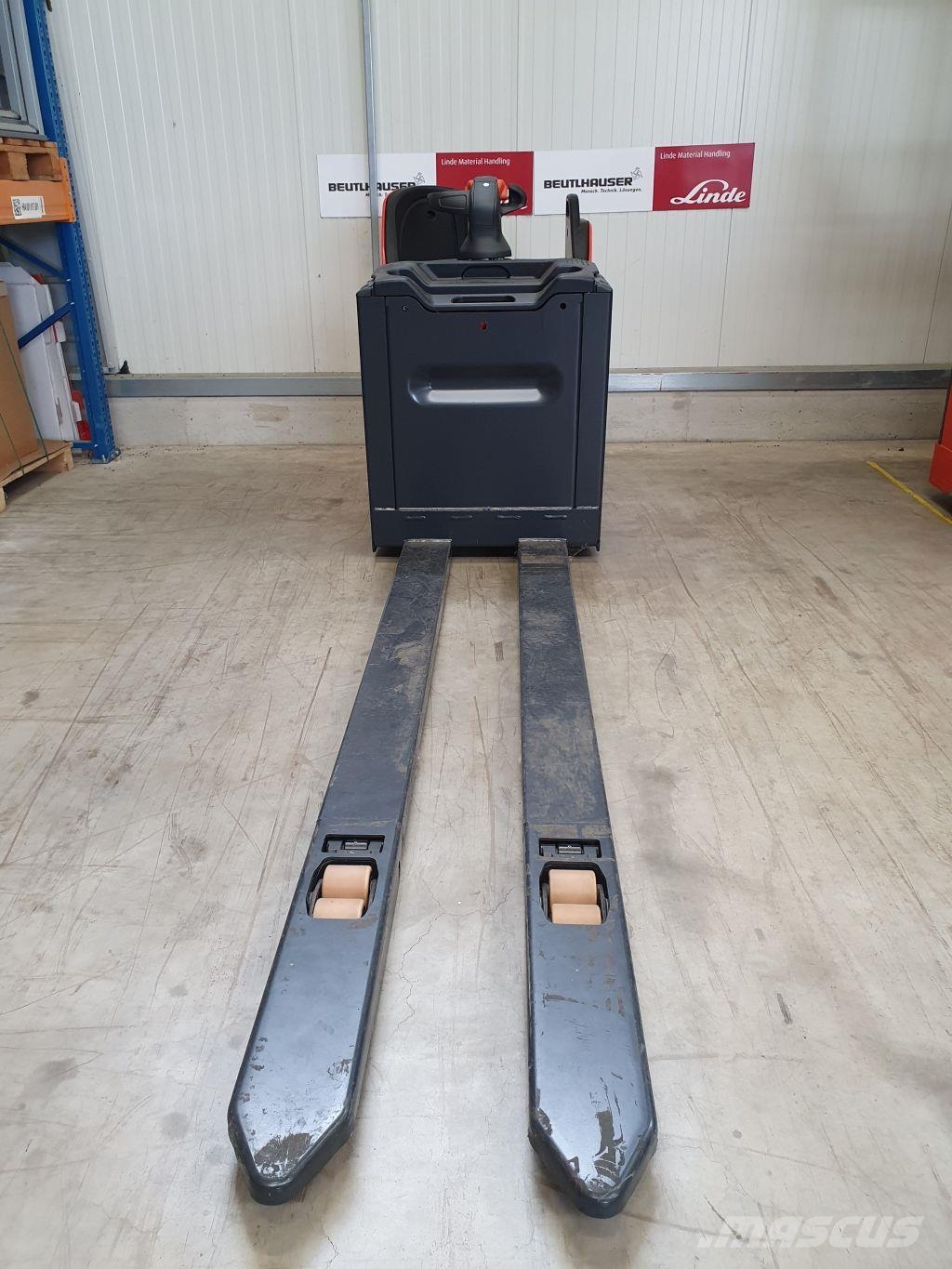 Linde T20SP lang Παλετοφόρα πεζού χειριστή με ιστό