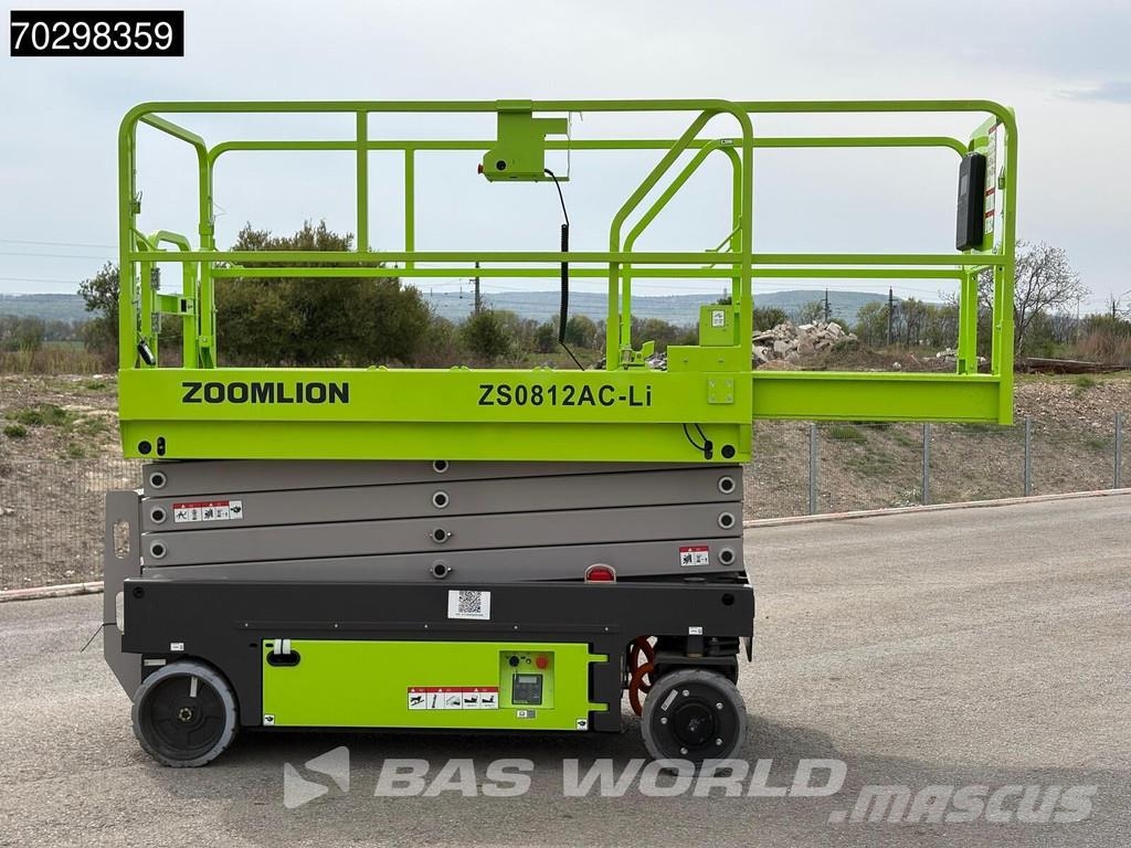 Zoomlion ZS0812AC-Li 8 M - Factory Warranty - CE-Certified Elevadores de tesoura