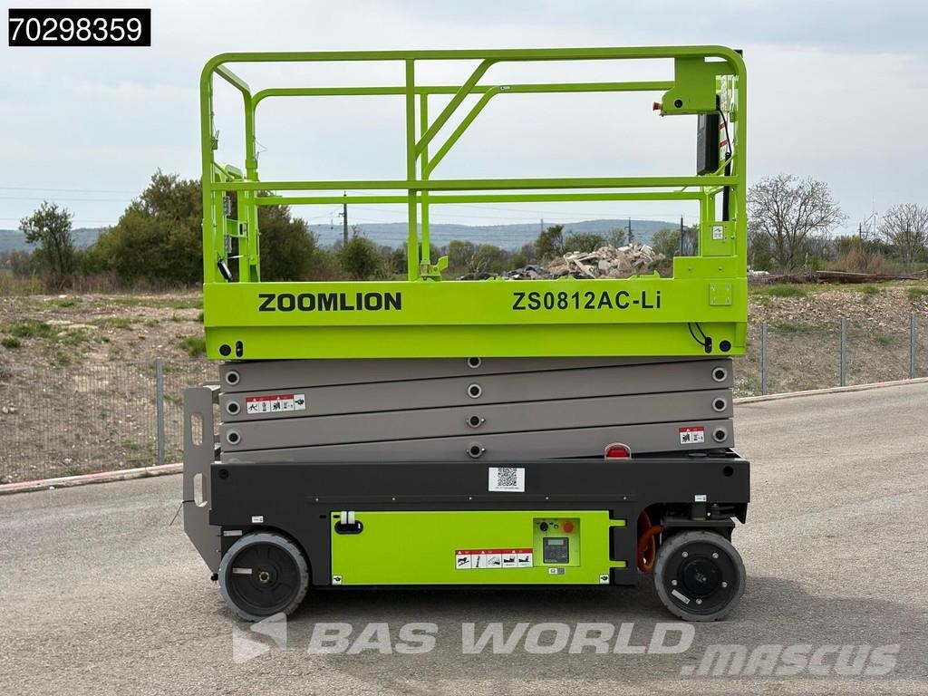 Zoomlion ZS0812AC-Li 8 M - Factory Warranty - CE-Certified Plataformas tijera