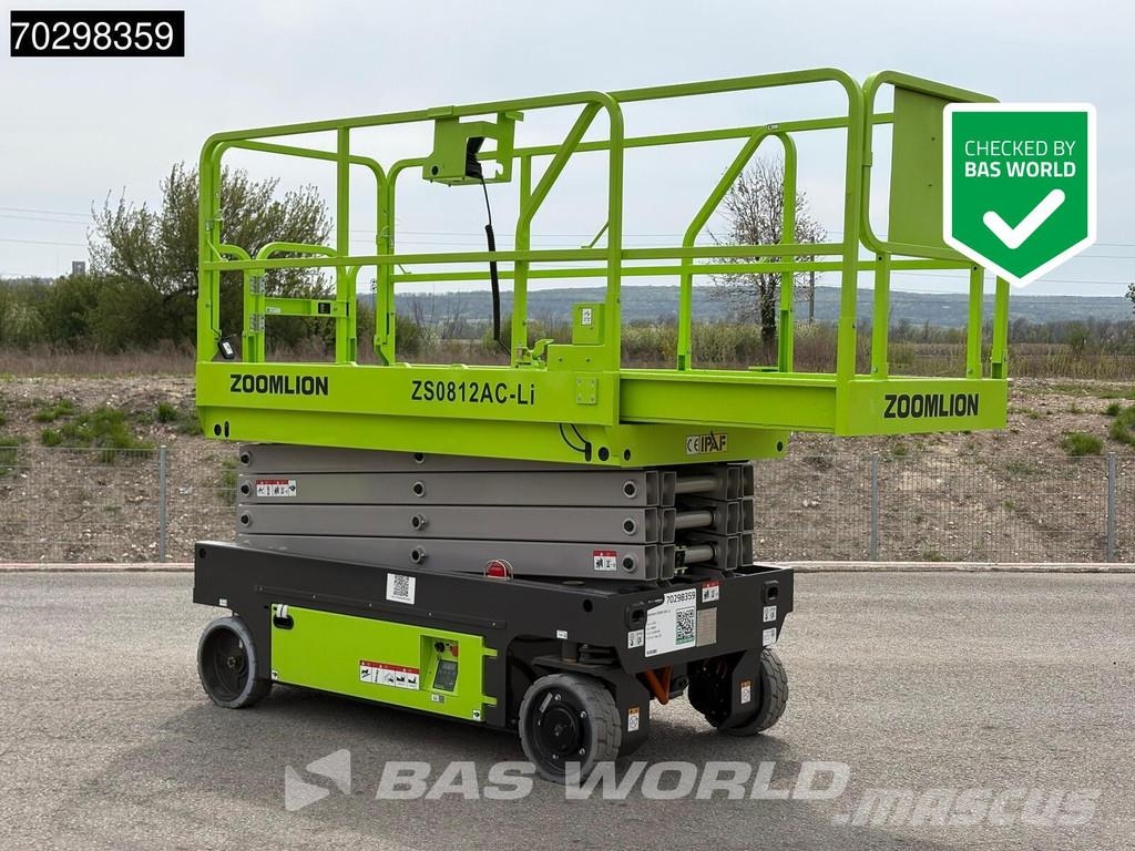 Zoomlion ZS0812AC-Li 8 M - Factory Warranty - CE-Certified Elevadores de tesoura
