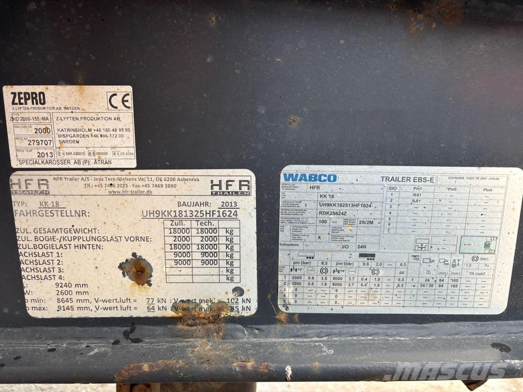 HFR KK18 Thermo King CT-10 / 5440 hours / box L=7071 m Priekabos šaldytuvai