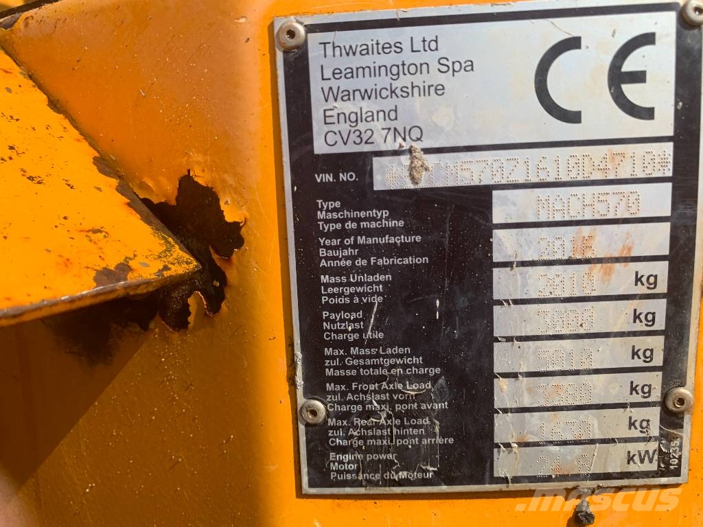 Thwaites 3 tonne Minidumpperit