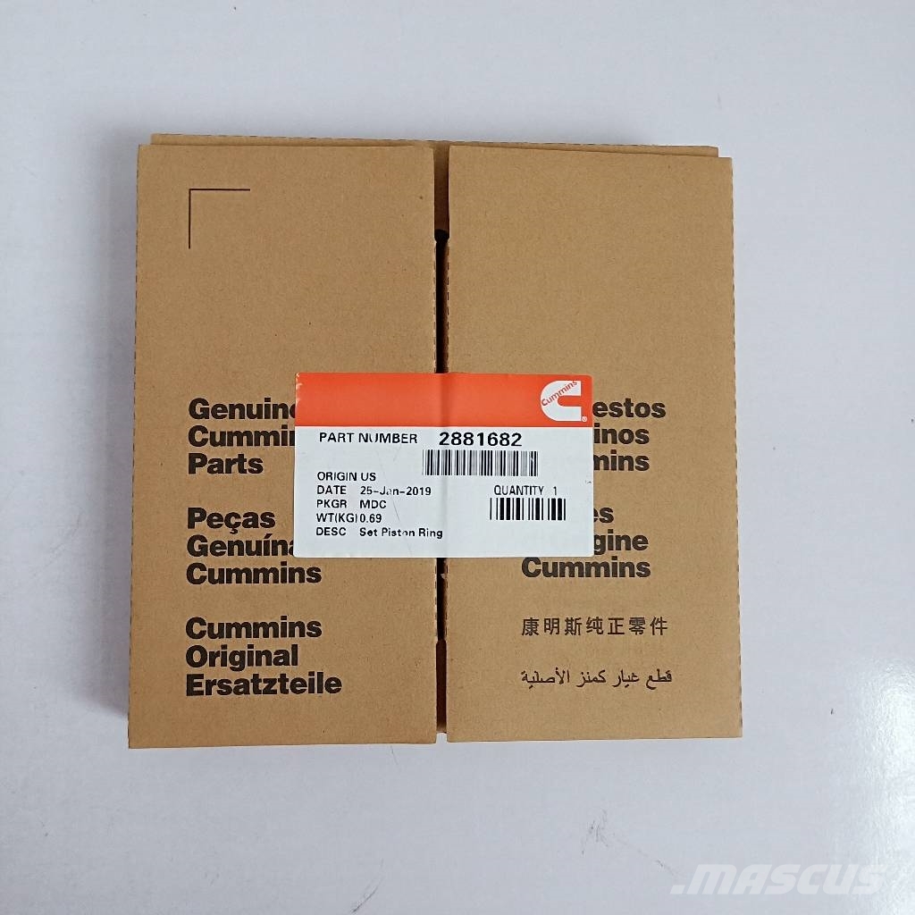 Cummins QSX15 Piston Ring 4089406 2881682 4309441 5405717 Motorer