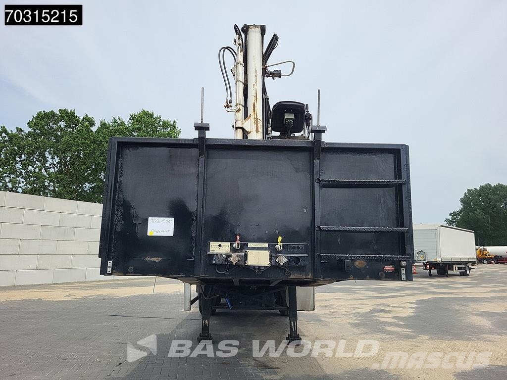 Pacton T3-003 Kennis 16T Steering Crane Bortinių sunkvežimių priekabos su nuleidžiamais bortais