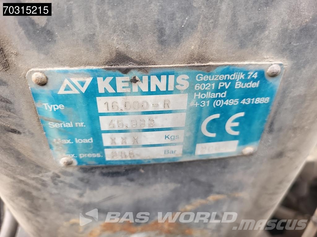 Pacton T3-003 Kennis 16T Steering Crane Valníkové návěsy/Návěsy se sklápěcími bočnicemi