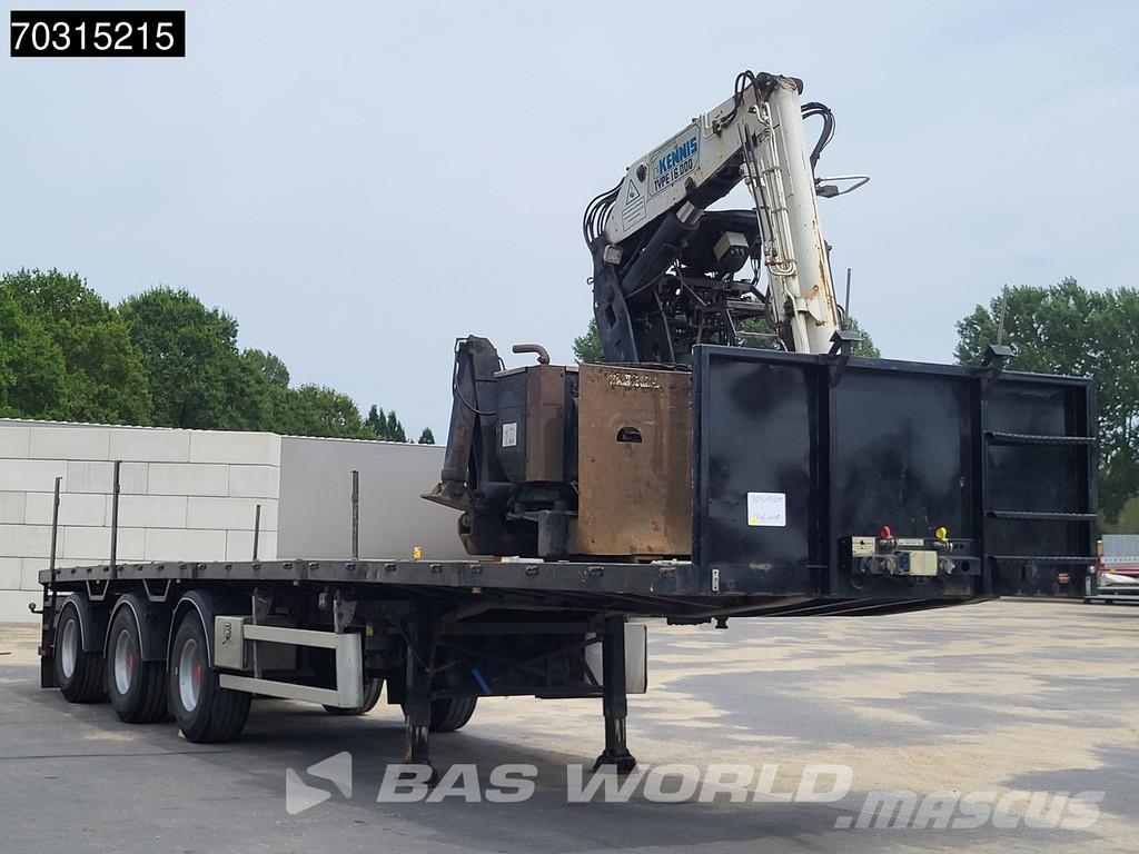 Pacton T3-003 Kennis 16T Steering Crane Valníkové návěsy/Návěsy se sklápěcími bočnicemi