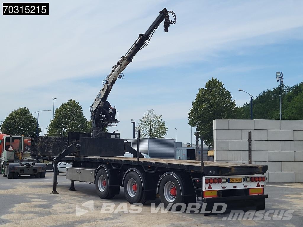 Pacton T3-003 Kennis 16T Steering Crane Valníkové návěsy/Návěsy se sklápěcími bočnicemi