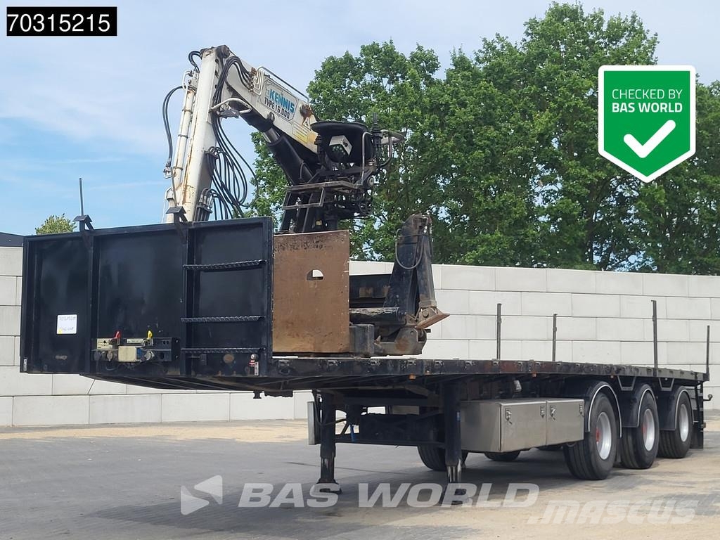 Pacton T3-003 Kennis 16T Steering Crane Valníkové návěsy/Návěsy se sklápěcími bočnicemi