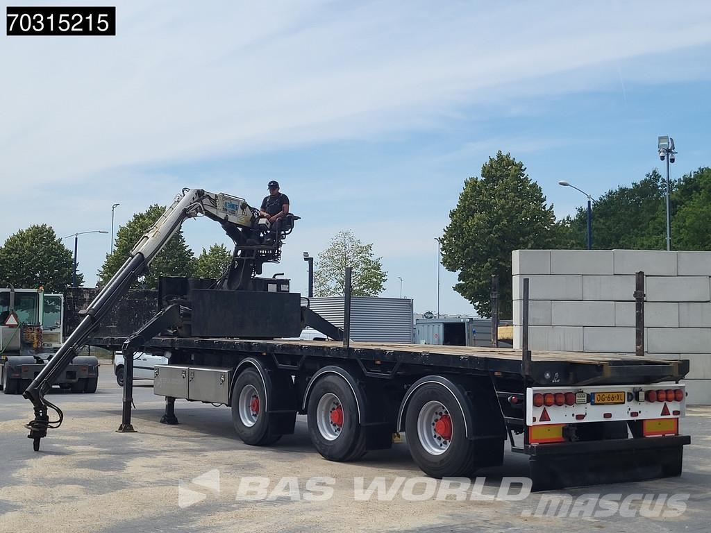 Pacton T3-003 Kennis 16T Steering Crane Valníkové návěsy/Návěsy se sklápěcími bočnicemi