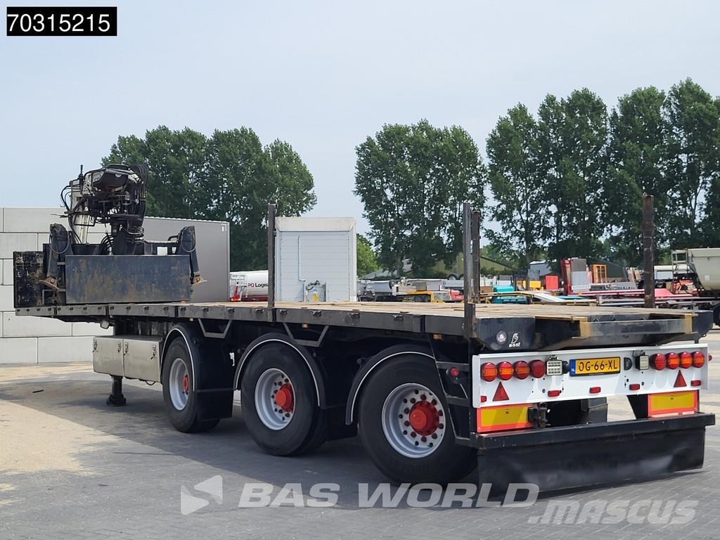 Pacton T3-003 Kennis 16T Steering Crane Valníkové návěsy/Návěsy se sklápěcími bočnicemi