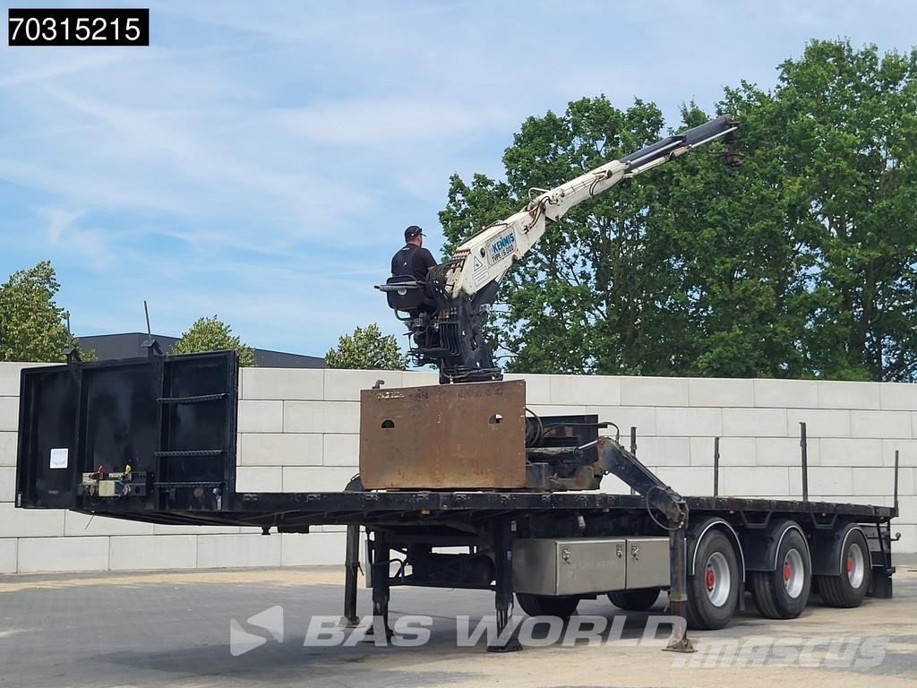 Pacton T3-003 Kennis 16T Steering Crane Valníkové návěsy/Návěsy se sklápěcími bočnicemi