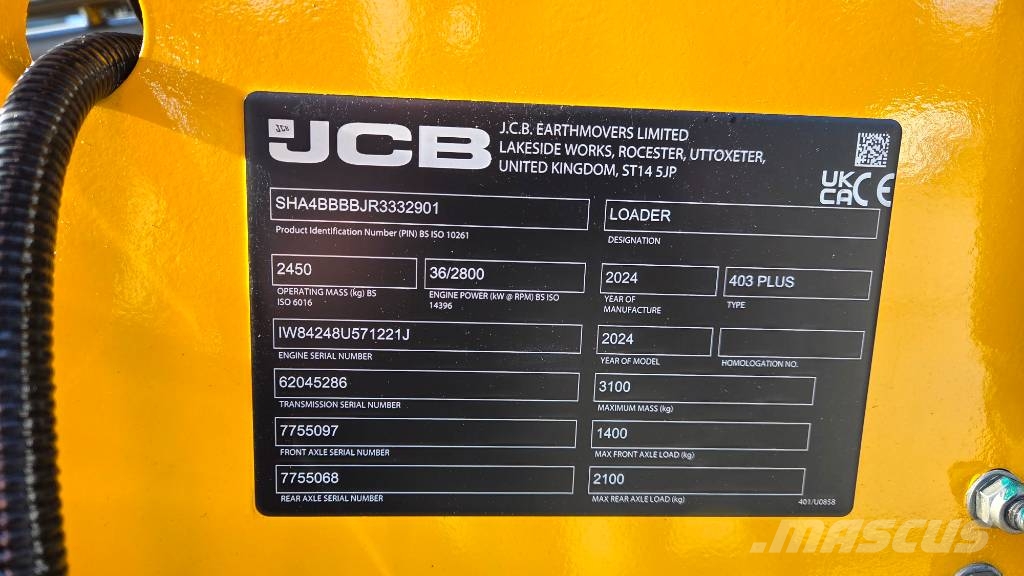 JCB 403SV 403SV Kolesni nakladalci