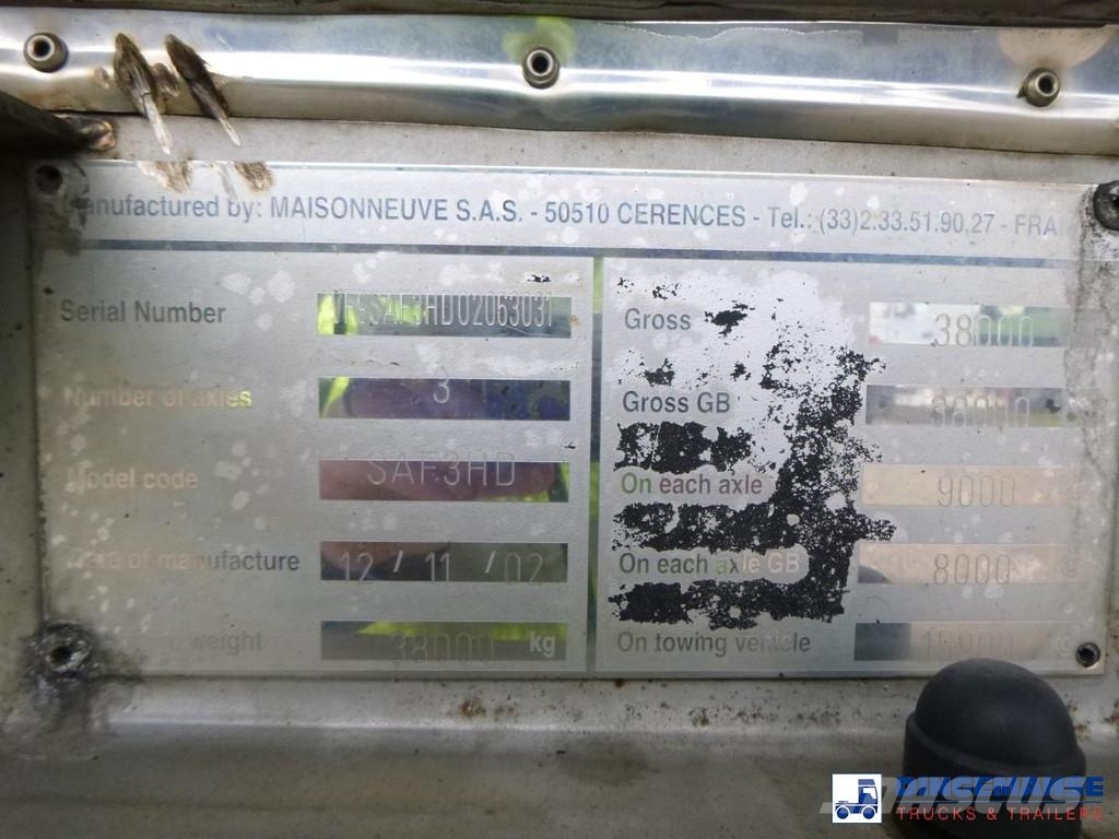 Maisonneuve Chemical tank inox (non ADR) 30 m3 / 1 comp Semirremolques cisterna