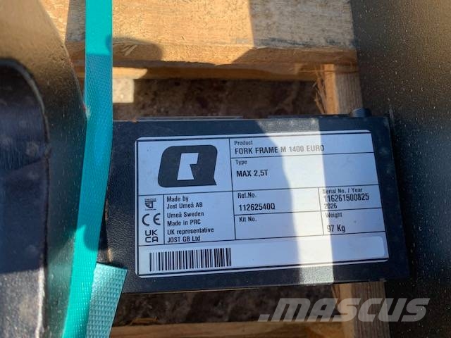 Quicke PALLET FORKS Ďalšie nakladače, rýpadlá a príslušenstvo