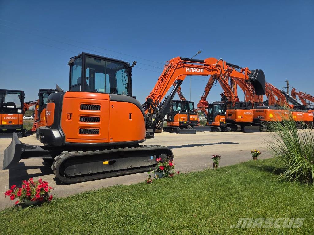 Hitachi ZX 65 USB-6, Quick coupler+3 buckets+breaker MTB25 Minikoparki