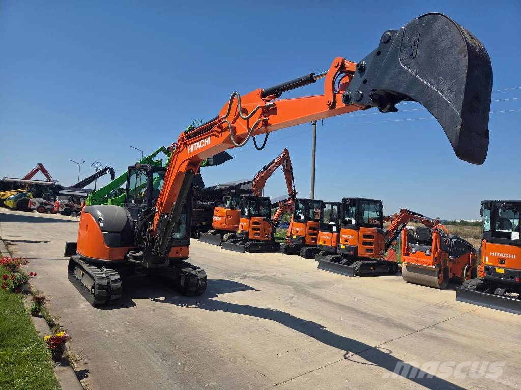 Hitachi ZX 65 USB-6, Quick coupler+3 buckets+breaker MTB25 Minikoparki