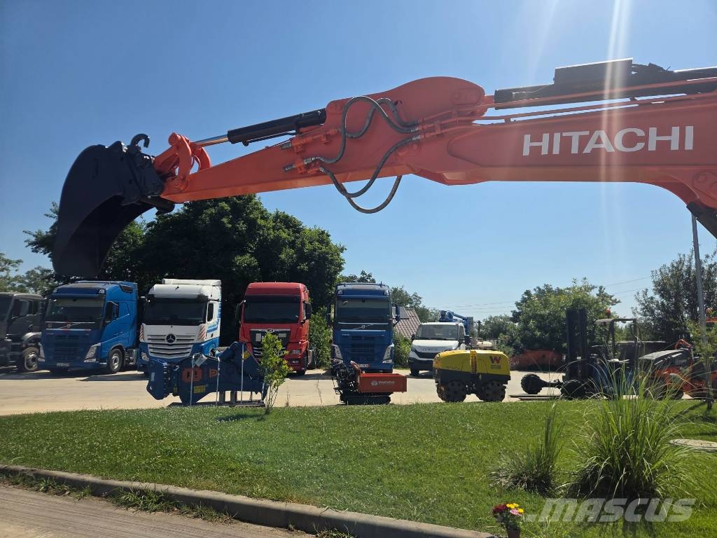 Hitachi ZX 65 USB-6, Quick coupler+3 buckets+breaker MTB25 Minikoparki