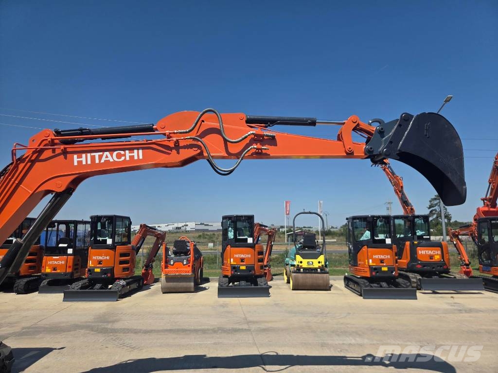 Hitachi ZX 65 USB-6, Quick coupler+3 buckets+breaker MTB25 Minikoparki