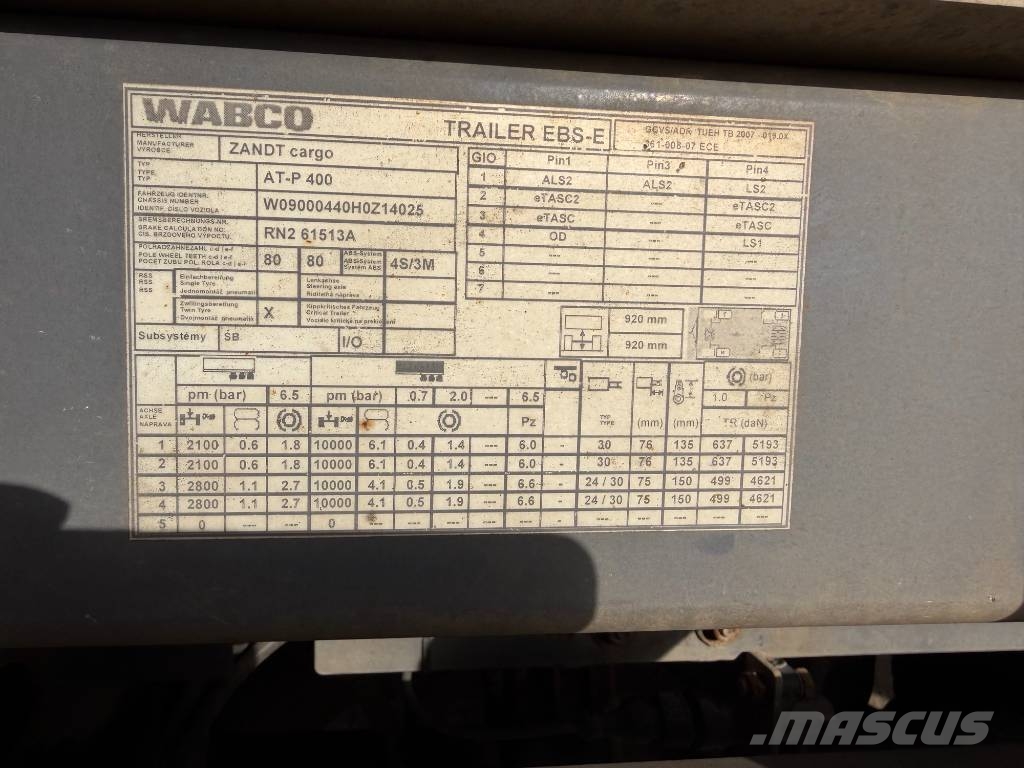 Zandt AT-P 400 Tieflader