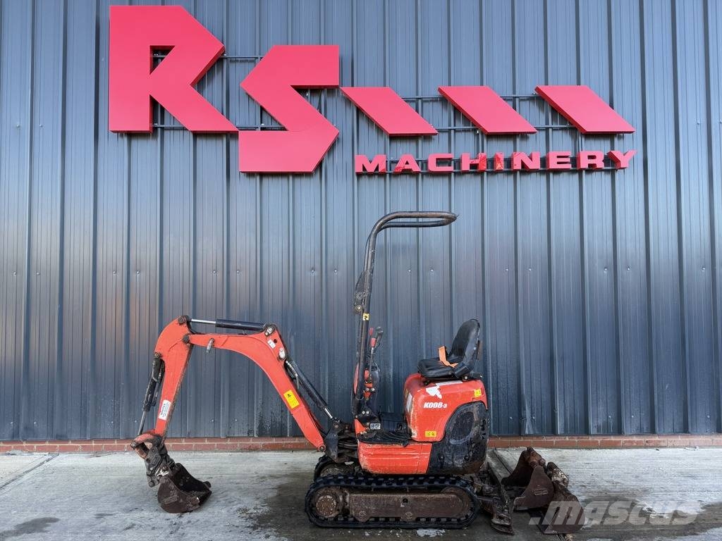 Kubota K 008-3 1t Micro Excavator Mini bagri <7t